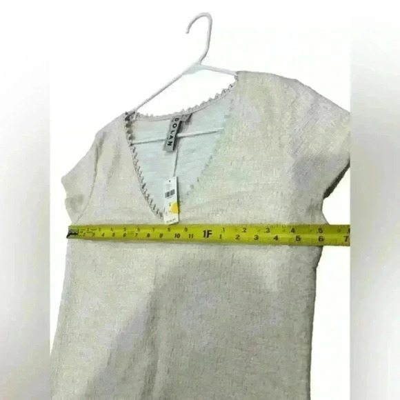 NWT Anthropologie Dolan Tassel Tunic Dress Left Coast Collection Cream M - Picture 7 of 9